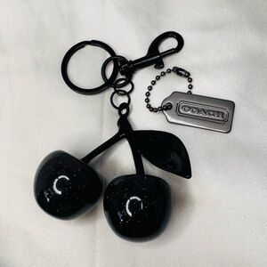 Coach vintage -Y2K gunmetal hangtag hangtag with unbranded all black cherries